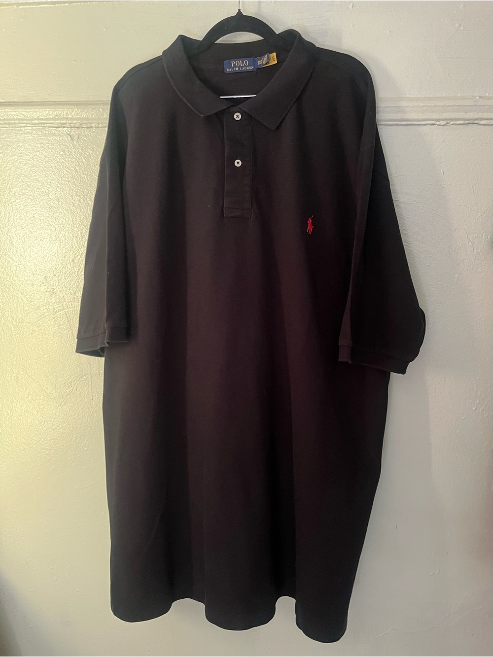 Polo by Ralph Lauren Black Polo with Red Pony Embroidery